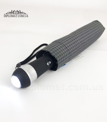 Зонт Автомат LUCKY ELEPHANTS LED- M730 (729) Ручка прямая с фонариком Купол Понж F6