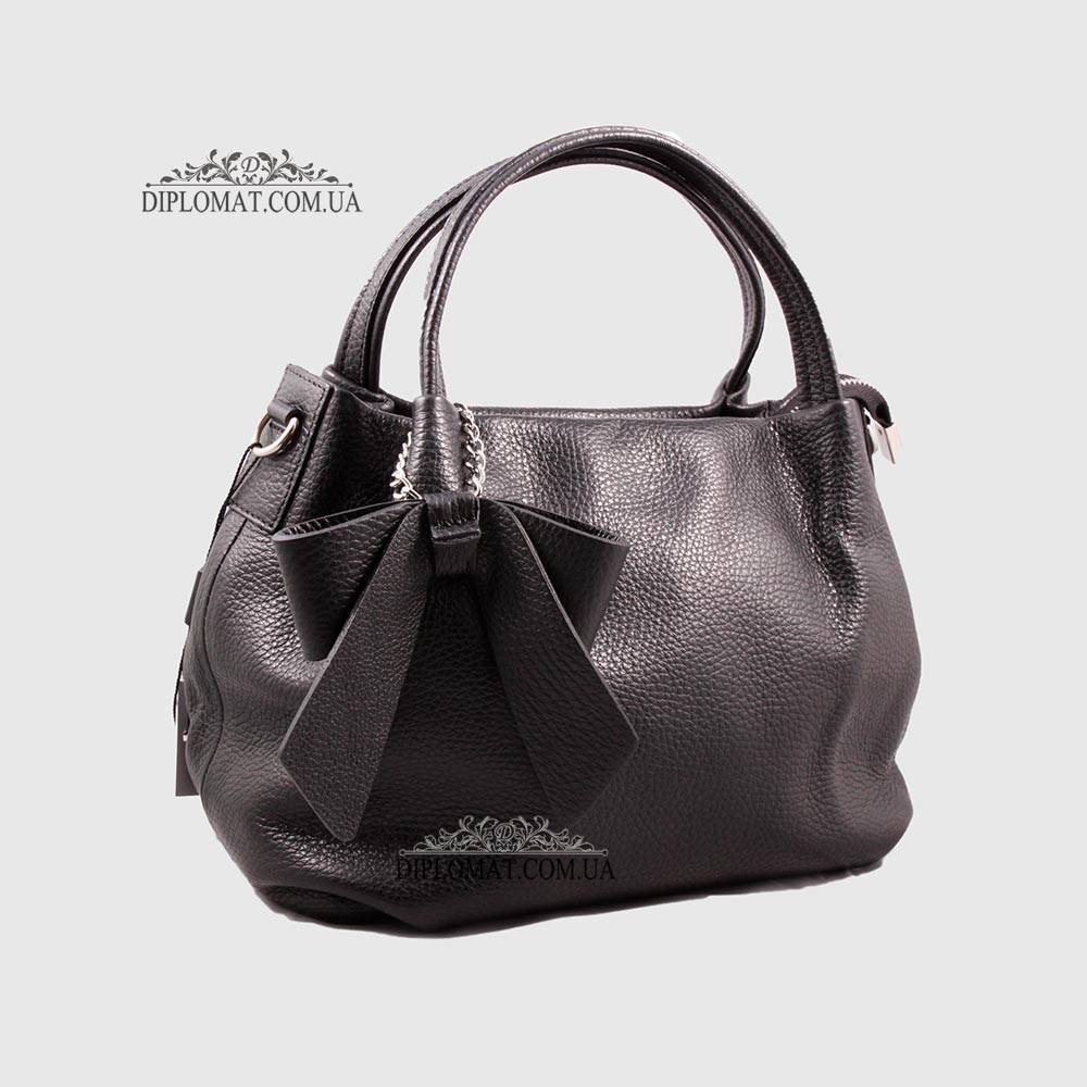 Сумка Женская Кожаная EMANUELA FERRETTI 481241  BLACK floater Черный