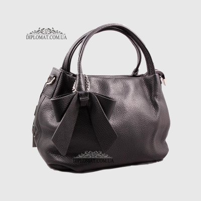 Сумка Женская Кожаная EMANUELA FERRETTI 481241  BLACK floater Черный