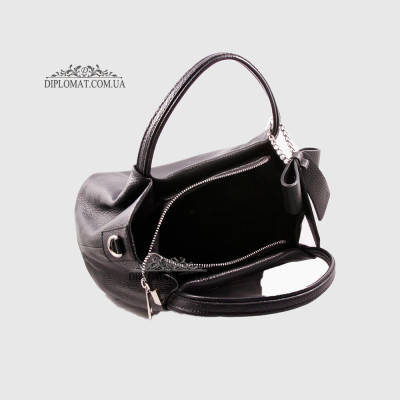 Сумка Женская Кожаная EMANUELA FERRETTI 481241  BLACK floater Черный