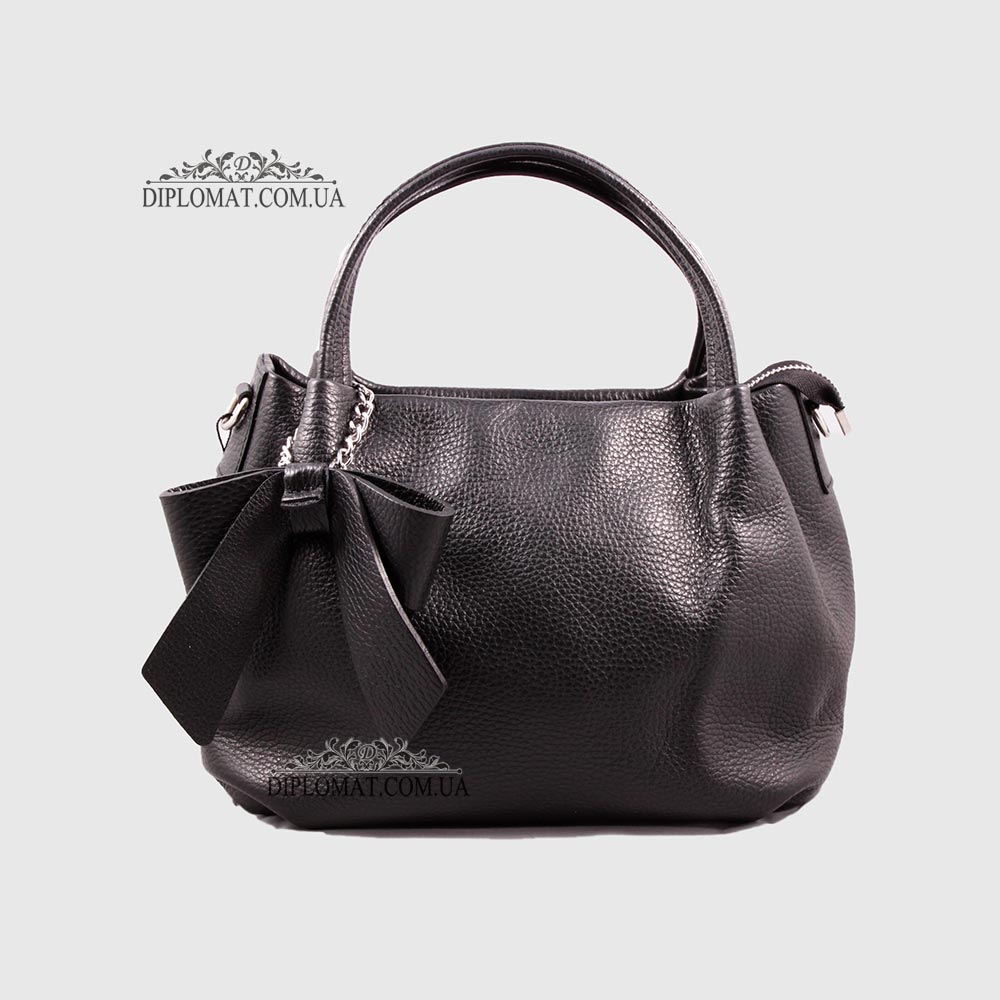 Сумка Женская Кожаная EMANUELA FERRETTI 481241  BLACK floater Черный