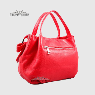 Сумка Женская Кожаная EMANUELA FERRETTI 481241  RED floater Красный/Розовый