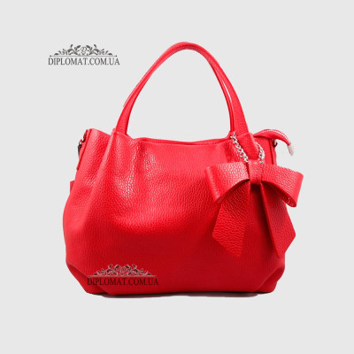 Сумка Женская Кожаная EMANUELA FERRETTI 481241  RED floater Красный/Розовый