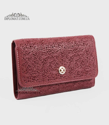 Портмоне женское кожаное TERGAN 5788 BORDO NAPPA Бордовый