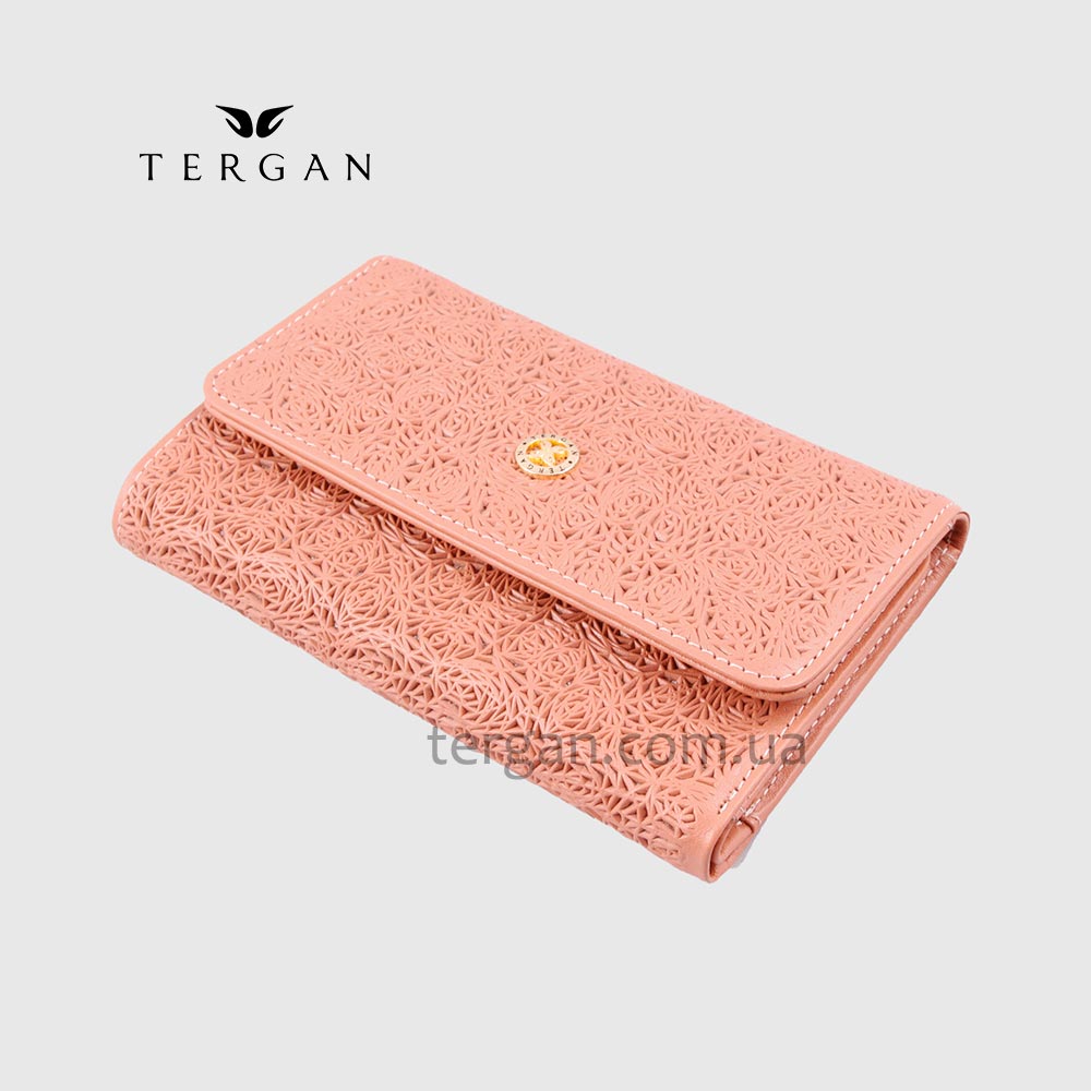 Портмоне женское TERGAN 5788 Кожаное NUDE NAPPA Белый/Бежевый