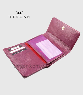 Портмоне женское кожаное TERGAN 5788 MOR NAPPA