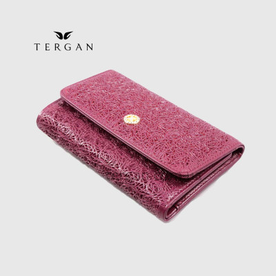 Портмоне женское TERGAN 5788 Кожаное MOR NAPPA  Фиолетовый-Бордовый