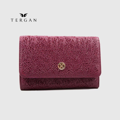 Портмоне женское TERGAN 5788 Кожаное MOR NAPPA  Фиолетовый-Бордовый