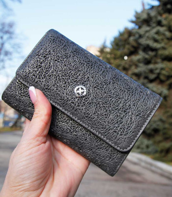 Портмоне женское кожаное TERGAN 5788 GRI NAPPA