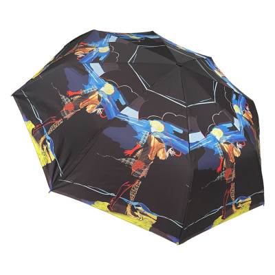 Зонт Автомат Lucky Elephants CB732 Кожаная ручка Polyester COLORFUL  Разноцветный