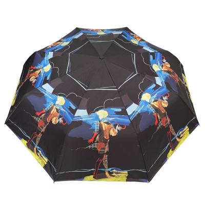 Зонт Автомат Lucky Elephants CB732 Кожаная ручка Polyester COLORFUL  Разноцветный