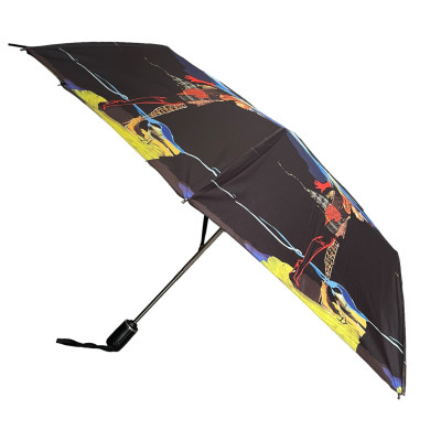 Зонт Автомат Lucky Elephants CB732 Кожаная ручка Polyester COLORFUL  Разноцветный