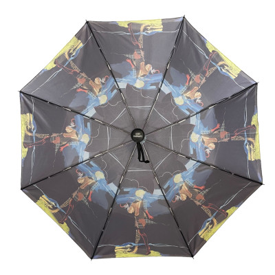 Зонт Автомат Lucky Elephants CB732 Кожаная ручка Polyester COLORFUL  Разноцветный