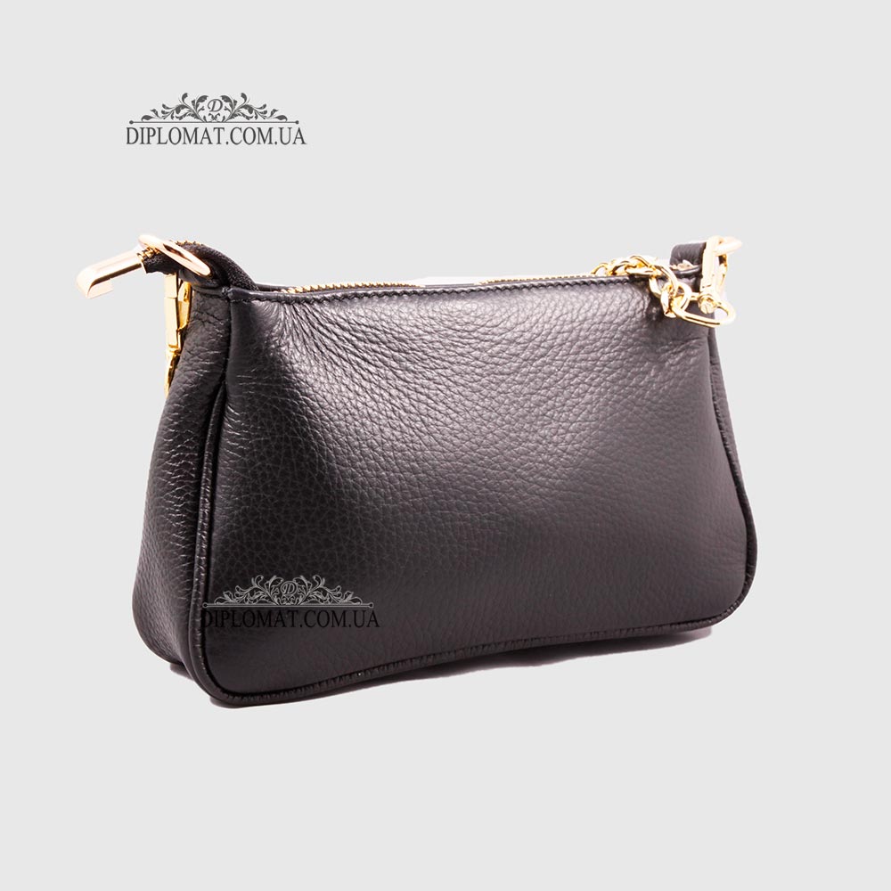 Сумочка-Клатч Женская  EMANUELA FERRETTI 85497D_1 Кожаная  BLACK floater Черный