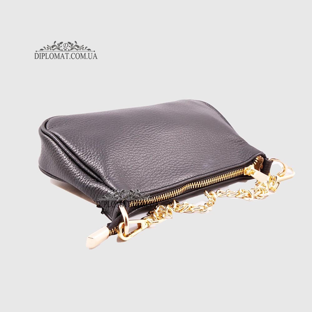 Сумочка-Клатч Женская  EMANUELA FERRETTI 85497D_1 Кожаная  BLACK floater Черный