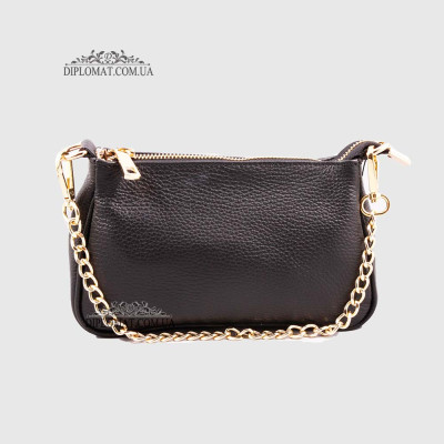 Сумочка-Клатч Женская  EMANUELA FERRETTI 85497D_1 Кожаная  BLACK floater Черный