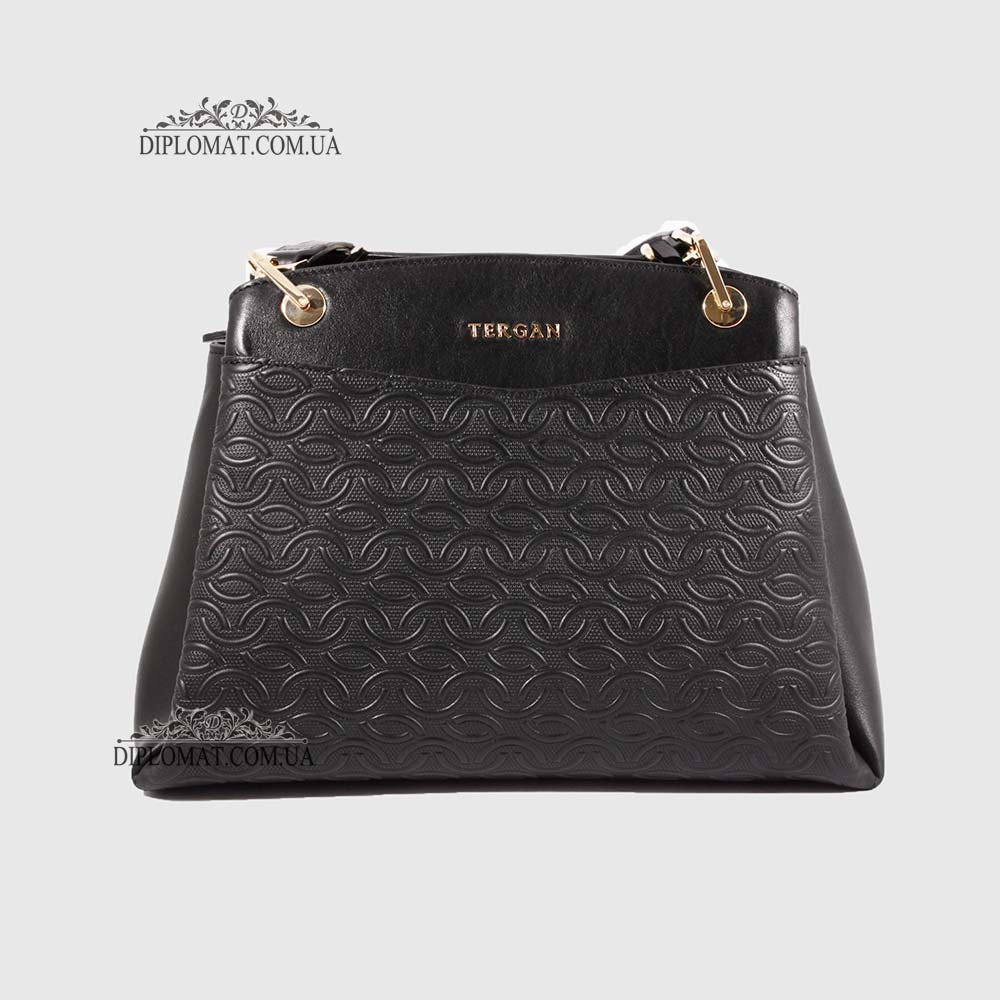 Сумка женская TERGAN 79132  SIYAH NAPPA Черная