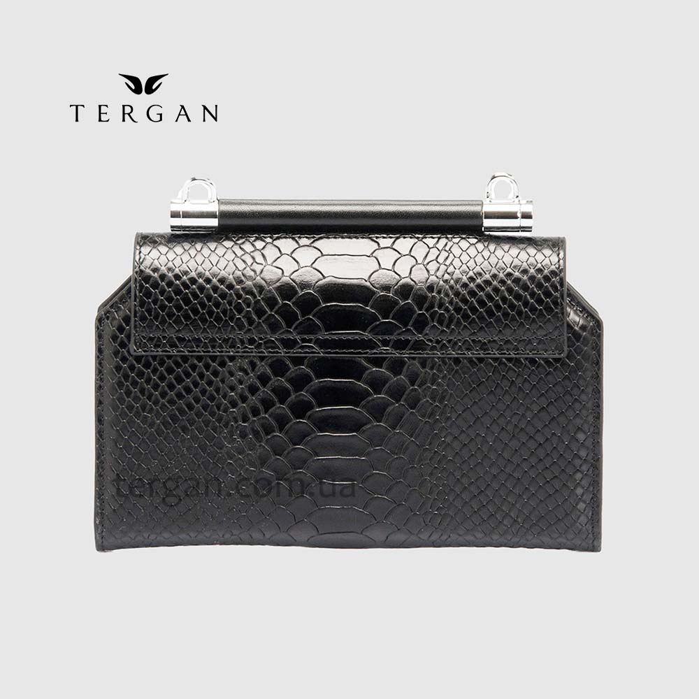 Сумка Женская Кожаная TERGAN 5806  SIYAH PITON / SIYAH ANALIN Черный