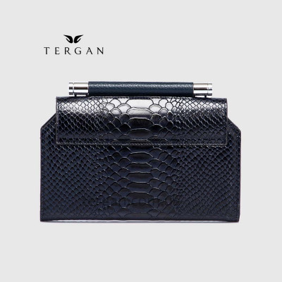 Сумка Женская Кожаная TERGAN 5806  LACİVERT-PYTHON / LACİVERT-ANALIN Синий