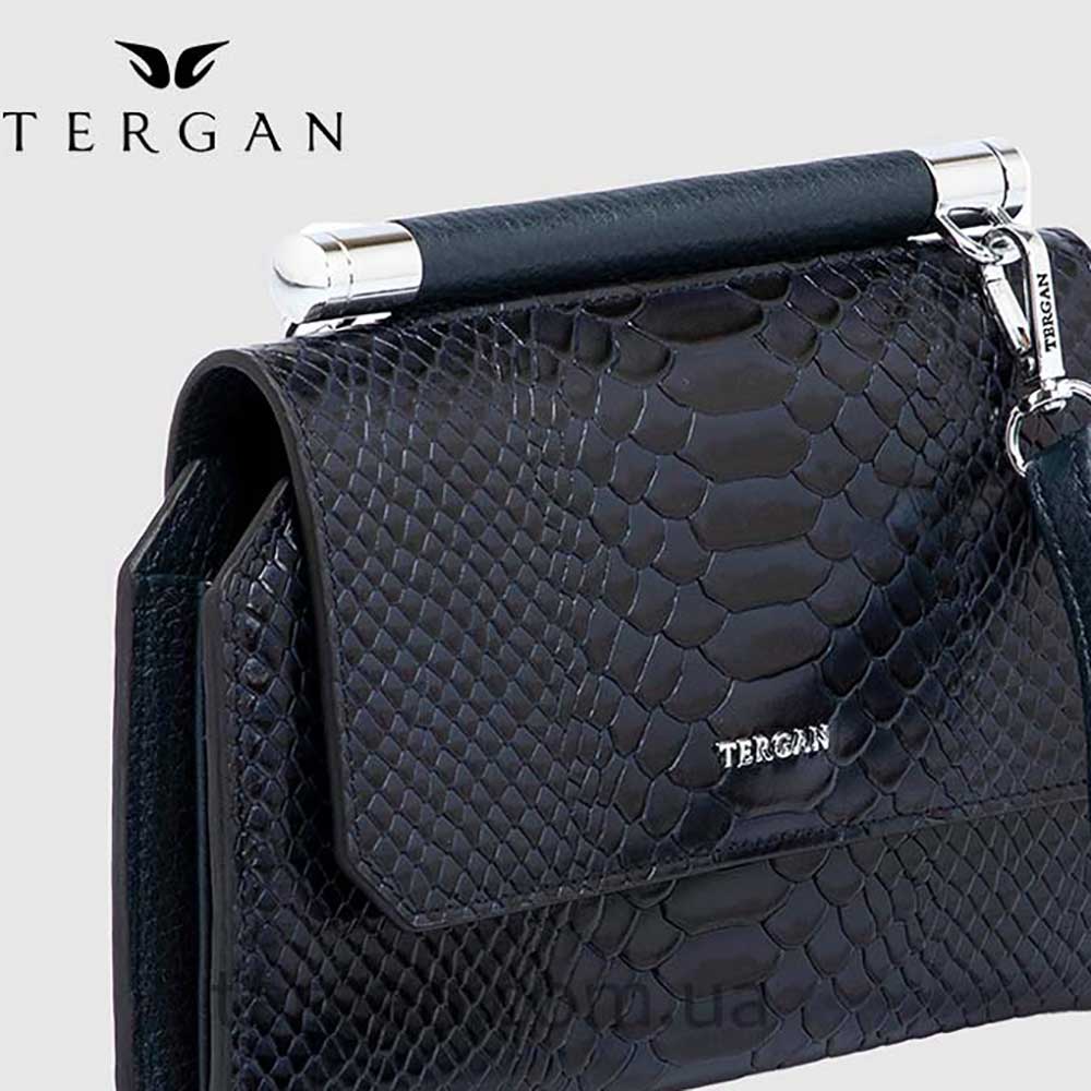 Сумка Женская Кожаная TERGAN 5806  LACİVERT-PYTHON / LACİVERT-ANALIN Синий