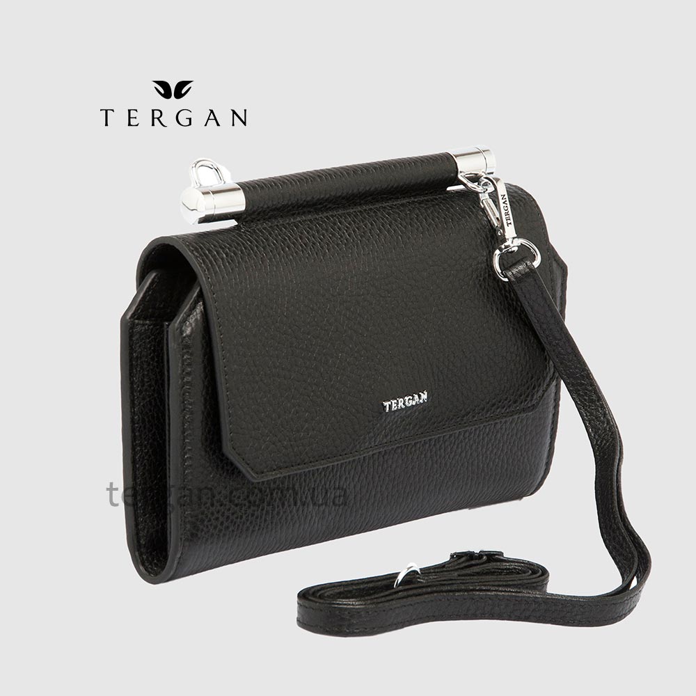 Сумка Женская Кожаная TERGAN 5806  SIYAH FLOATER Черный