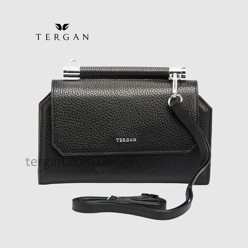 Сумка Женская Кожаная TERGAN 5806  SIYAH FLOATER Черный