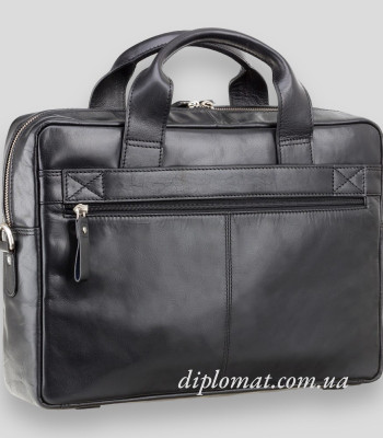 Сумка мужская кожаная VISCONTI ML31 Hugo для документов А4 и ноутбука до 15" дюймов Black