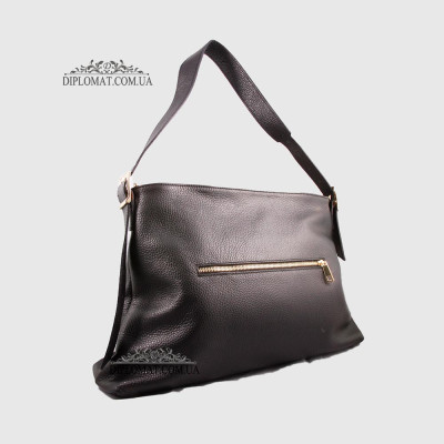 Сумка Женская Кожаная EMANUELA FERRETTI 85593  BLACK floater Черный