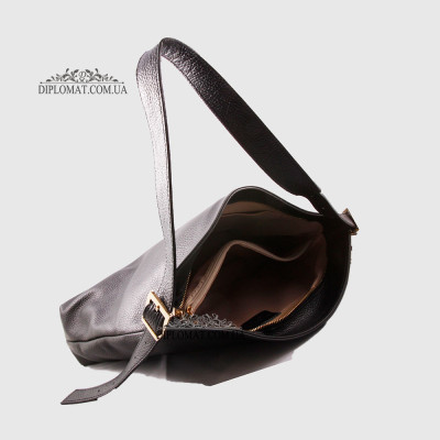 Сумка Женская Кожаная EMANUELA FERRETTI 85593  BLACK floater Черный