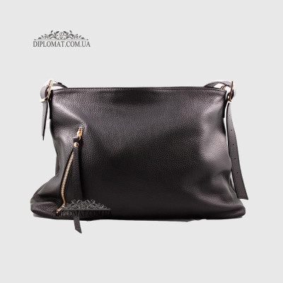Сумка Женская Кожаная EMANUELA FERRETTI 85593  BLACK floater Черный
