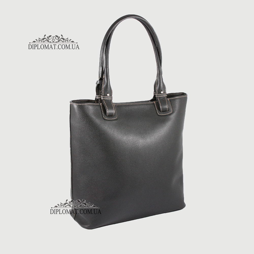 Сумка Женская Кожаная Большая на руку BELLINI Follonica 5840  BLACK floater Черный
