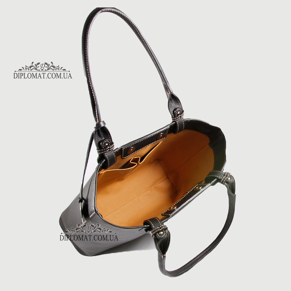 Сумка Женская Кожаная Большая на руку BELLINI Follonica 5840  BLACK floater Черный