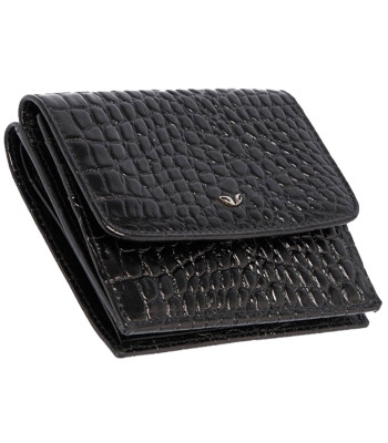 Кошелек женский TERGAN 1649w Кожаный SIYAH CROCO Черный