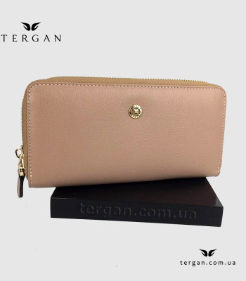 Кошелек на молнии TERGAN 5777 кожаныйNUDE ARSEL