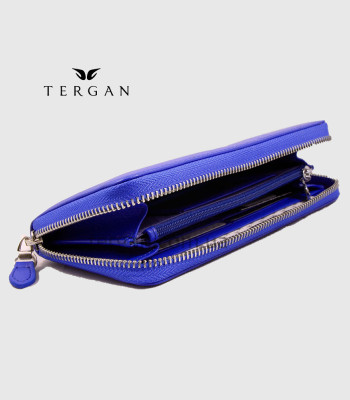 Кошелек на молнии TERGAN 5777 кожаныйSAX MAVI ARSEL