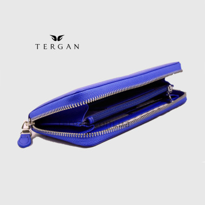 Кошелек на молнии TERGAN 5777 кожаный SAX MAVI ARSEL  Синий