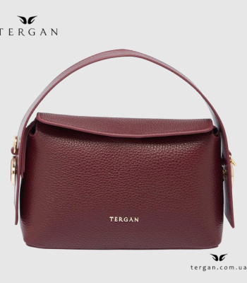 Сумка Женская Кожаная TERGAN 80348 BORDO FLOATER Бордовый