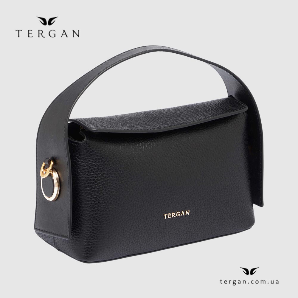 Сумка Женская Кожаная TERGAN 80348  SIYAH FLOATER Черный