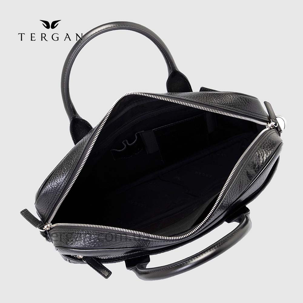 Портфель мужской TERGAN 21429  SIYAH BRIC / SIYAH RUSTIC Черный