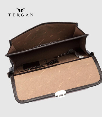 Барсетка TERGAN 22126 Двухсторонняя Центральная ручкаKAHVE FLOATER Коричневый