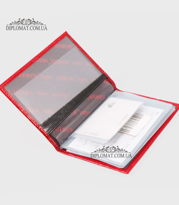 Обложка для автодокуменов KARYA 0428 074 Red Lack