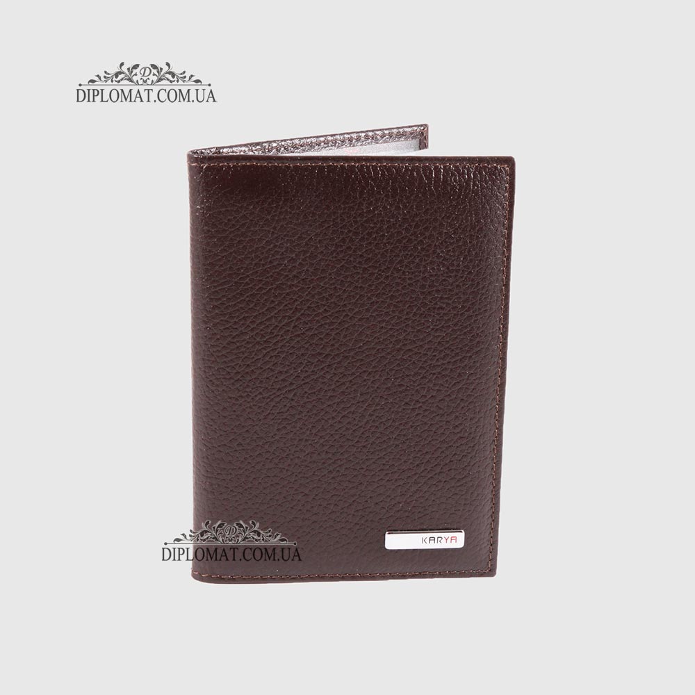 Обложка для автодокуменов KARYA 0428  39 Brown Коричневый