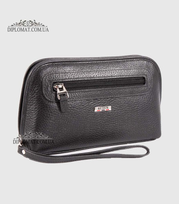 Косметичка женская Кожаная с карманом на молнии BUTUN B.665 004001 Floater Black