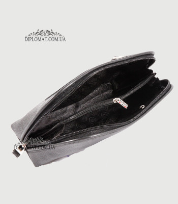 Косметичка женская Кожаная с карманом на молнии BUTUN B.665 004001 Floater Black