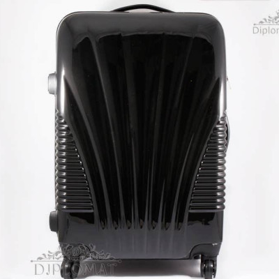 Чемодан дорожный KARYA Suitcase MIDLE  PLASTIC BLACK Черный