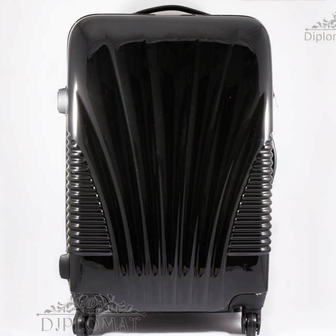 Чемодан дорожный KARYA Suitcase MIDLE  PLASTIC BLACK Черный