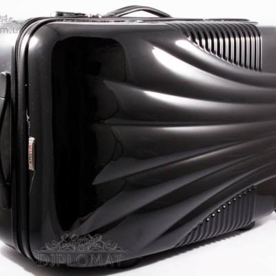 Чемодан дорожный KARYA Suitcase MIDLE  PLASTIC BLACK Черный