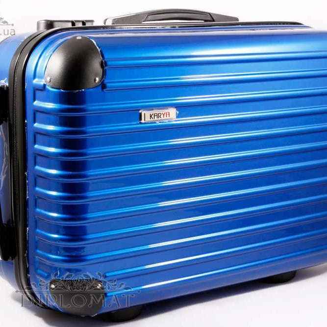 Чемодан дорожный KARYA Suitcase SMALL  PLASTIC BLUE Синий