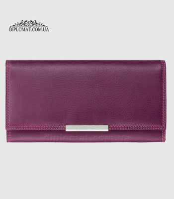 Кошелек женский кожаный VISCONTI R11 Paloma c RFID Plum Multi