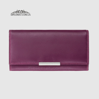 Кошелек женский кожаный VISCONTI R11 Paloma c RFID  Plum Multi  Сиреневый